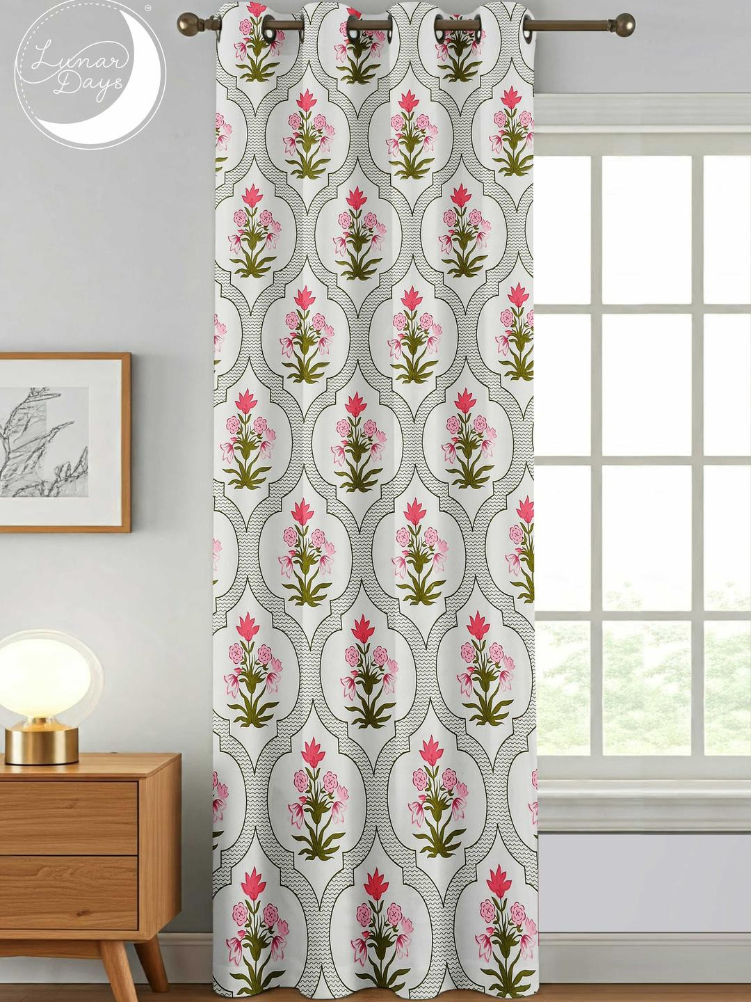 Lunar Days Room Darkening Window Curtains- 5 Feet