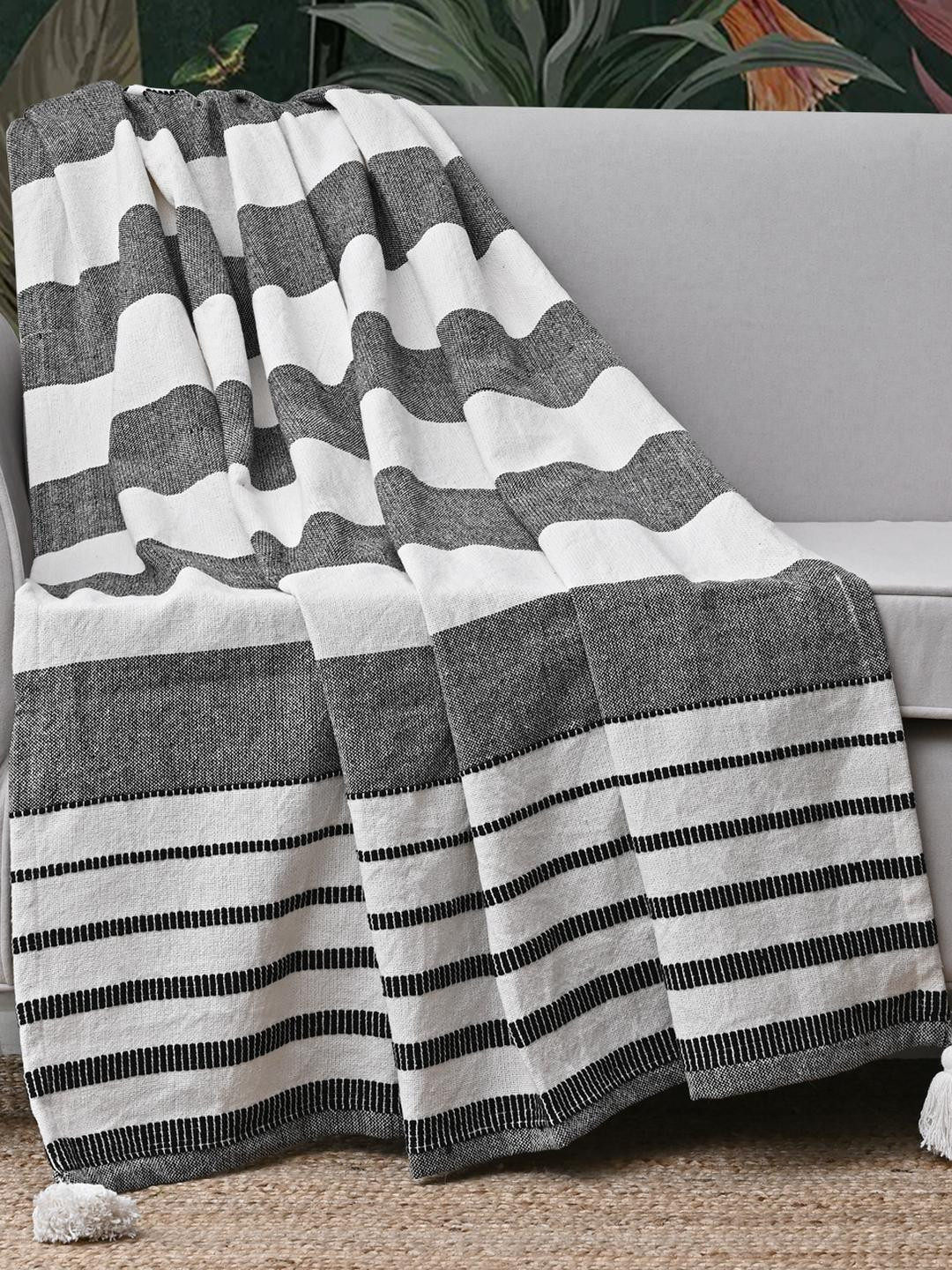 Homzz Striped Cotton Throw