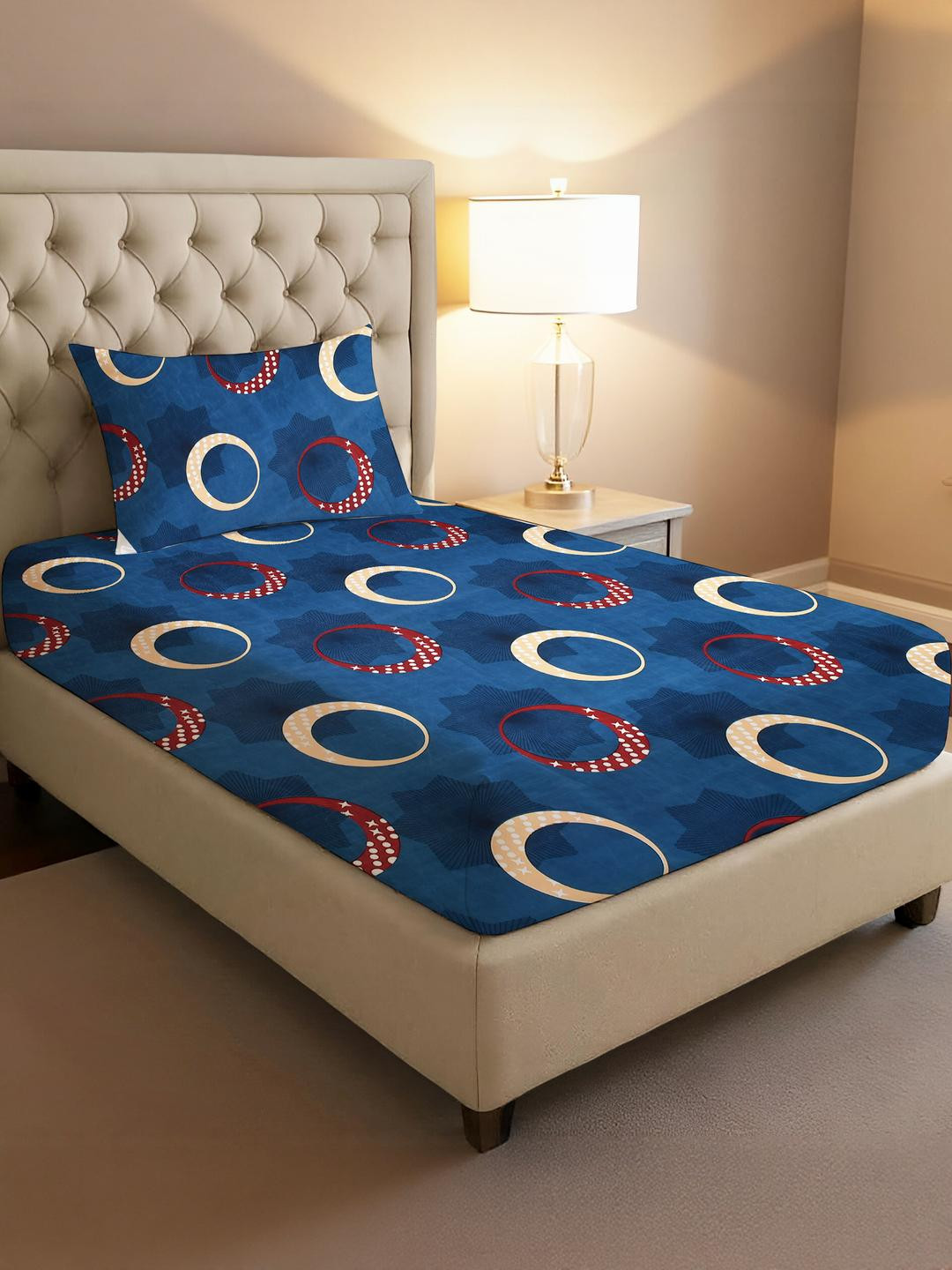 IVAZA Multi Geometric 300 Cotton Nylon Single