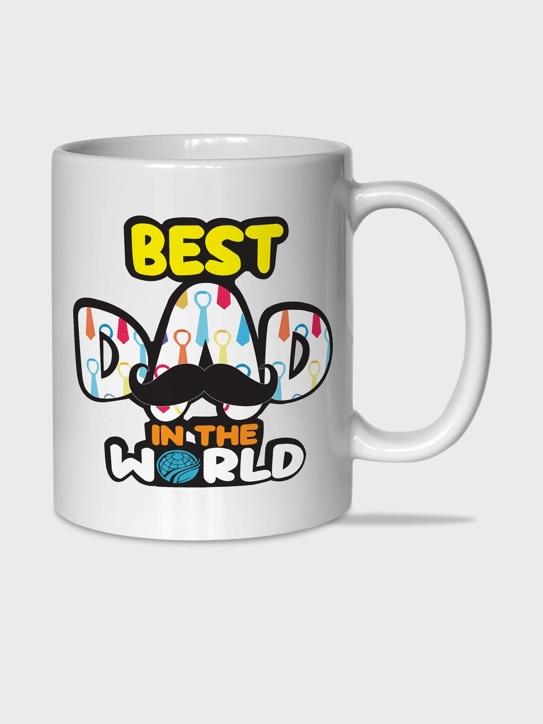The Gifts Factory Best Dad in The World Printed Ceramic Cup