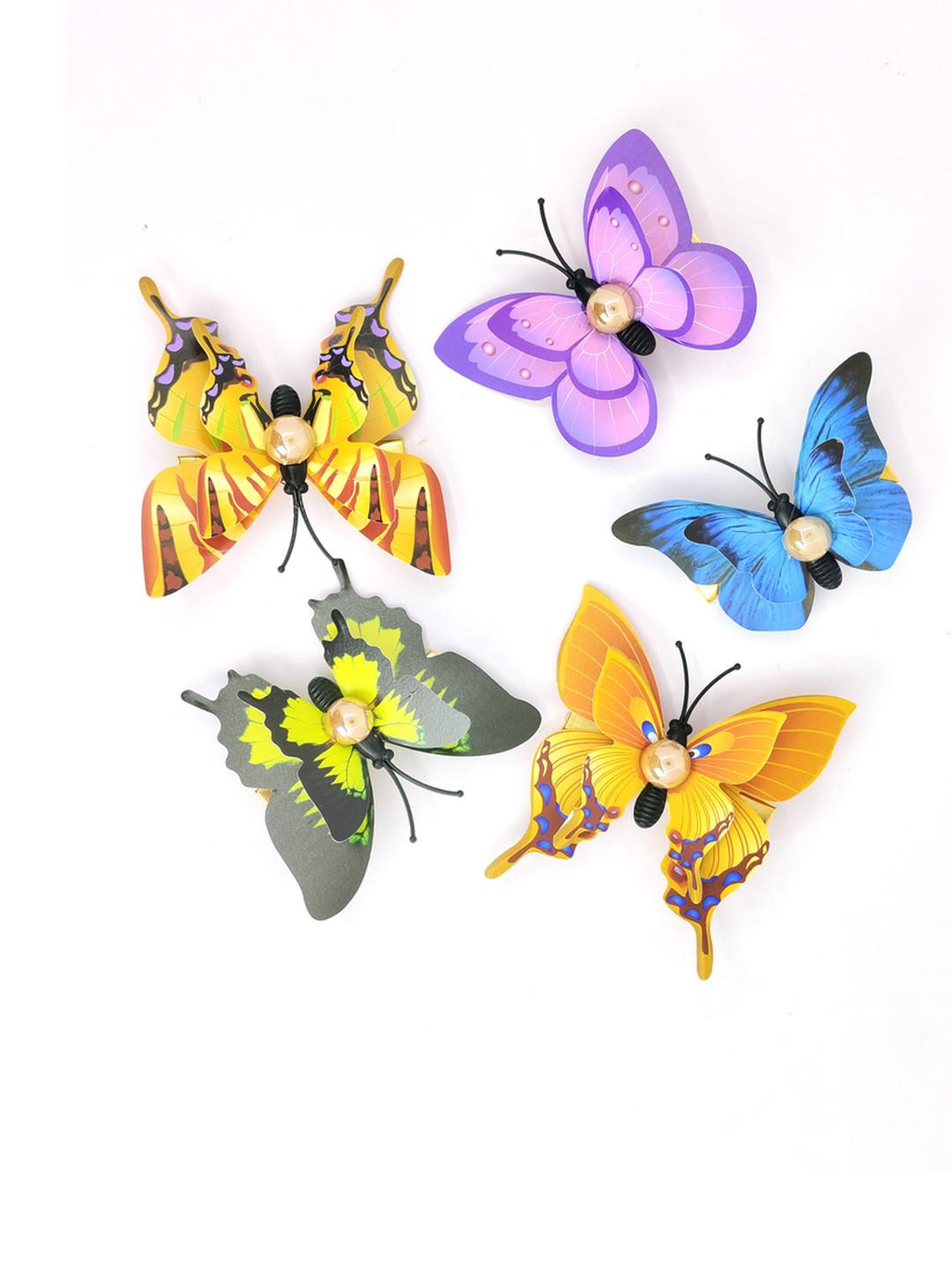 Balasundri Girls Pack of 5 Butterfly Hair Clips