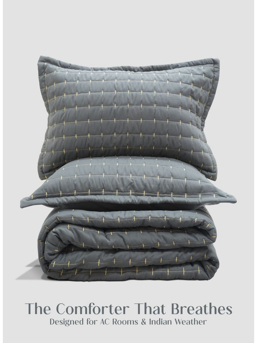 Home Crayons Grey 300 GSM Double Bed Core