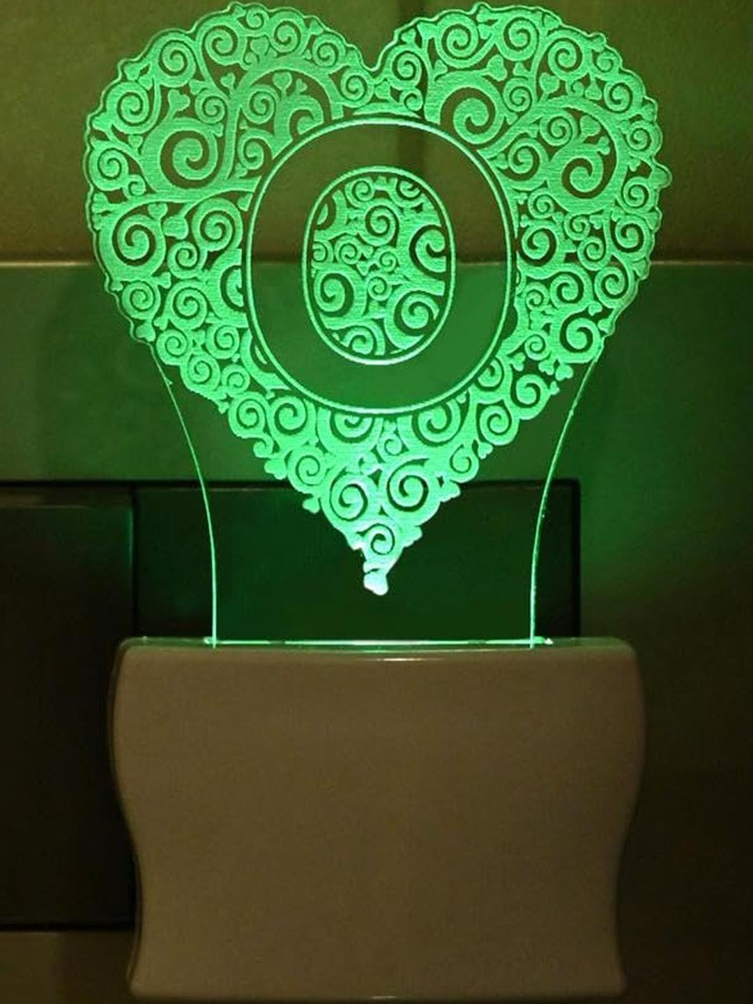 SOMIL  3D Illusion Letter O Night Wall Lamp