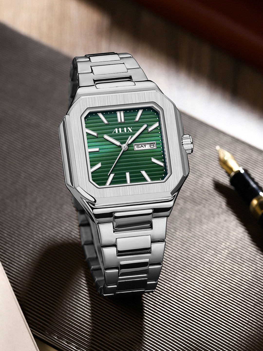 ALIX Men Bracelet Style Straps Analogue Watch AL3016_SGN