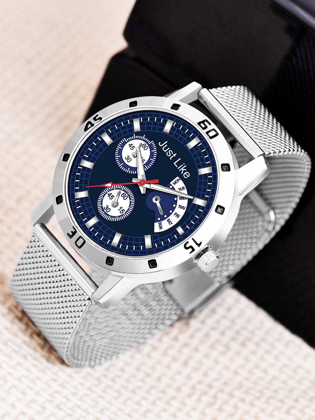 JUST LIKE Unisex Embellished Dial & Bracelet Style Straps 2 Watch 1252 Mino chand alhaa pu