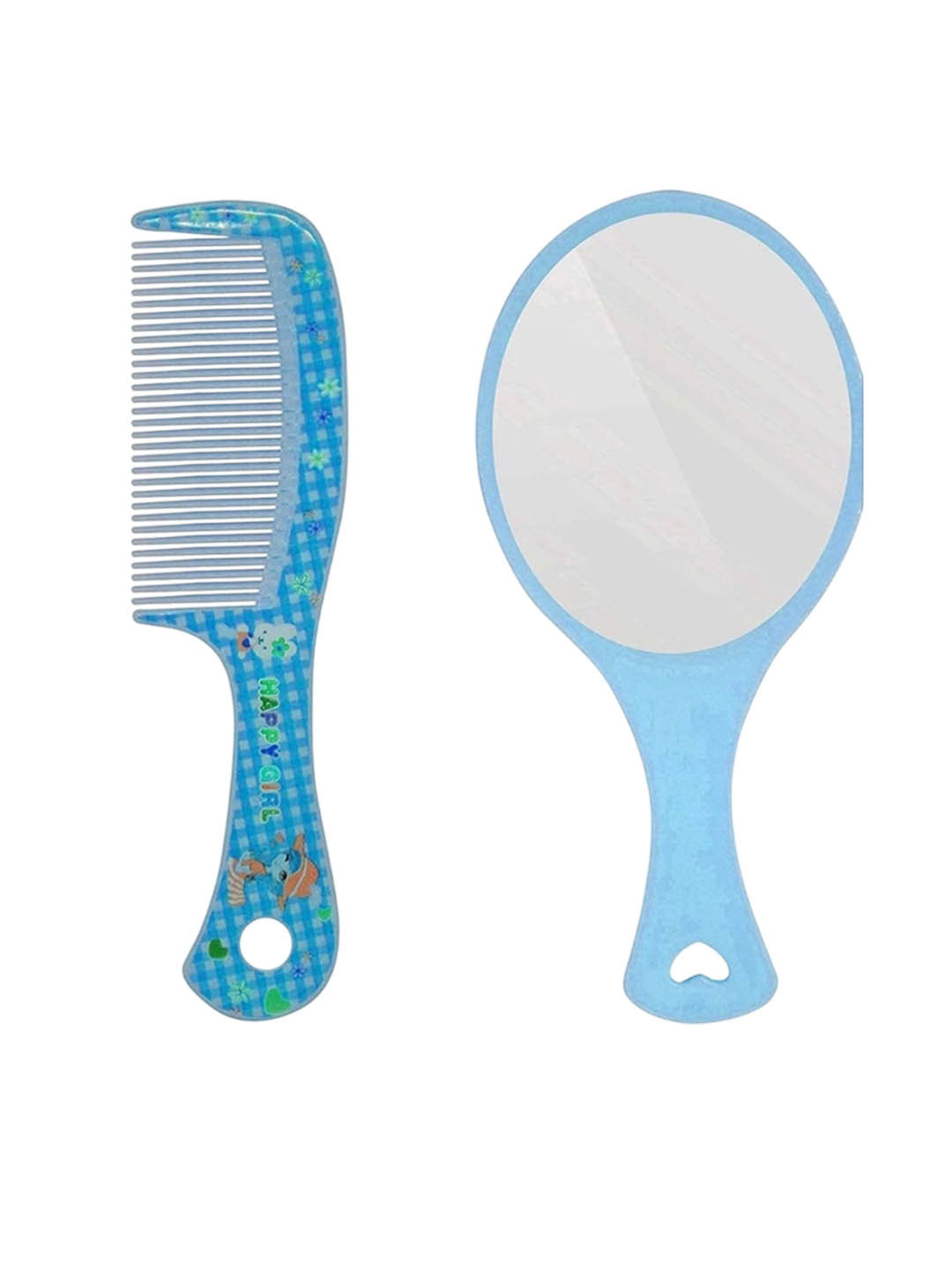 FEELHIGH Set Of 2 Round Mirror With Comb