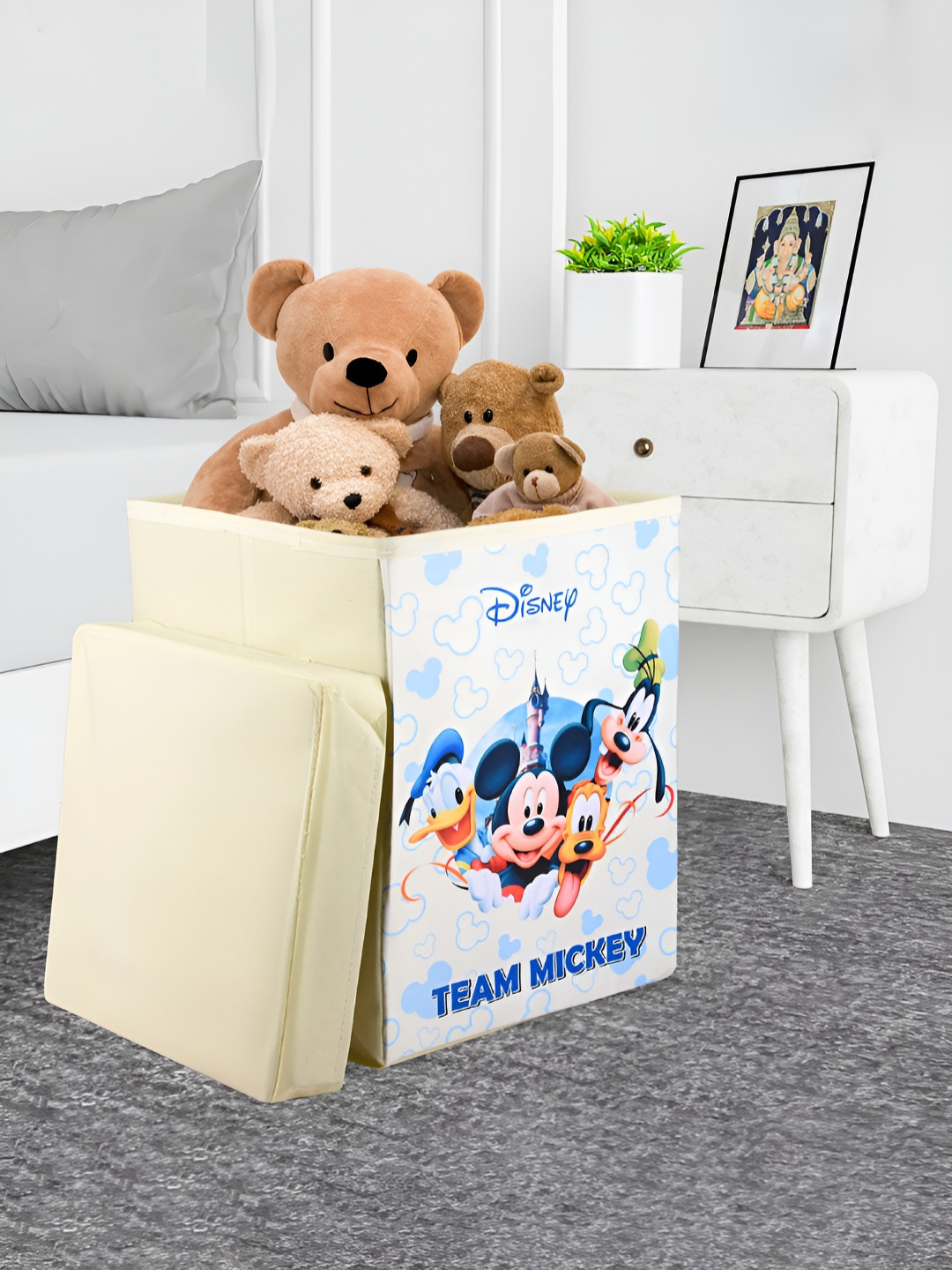 YK Cream-Coloured & Blue Disney Team Regular Multi-Utility Organisers