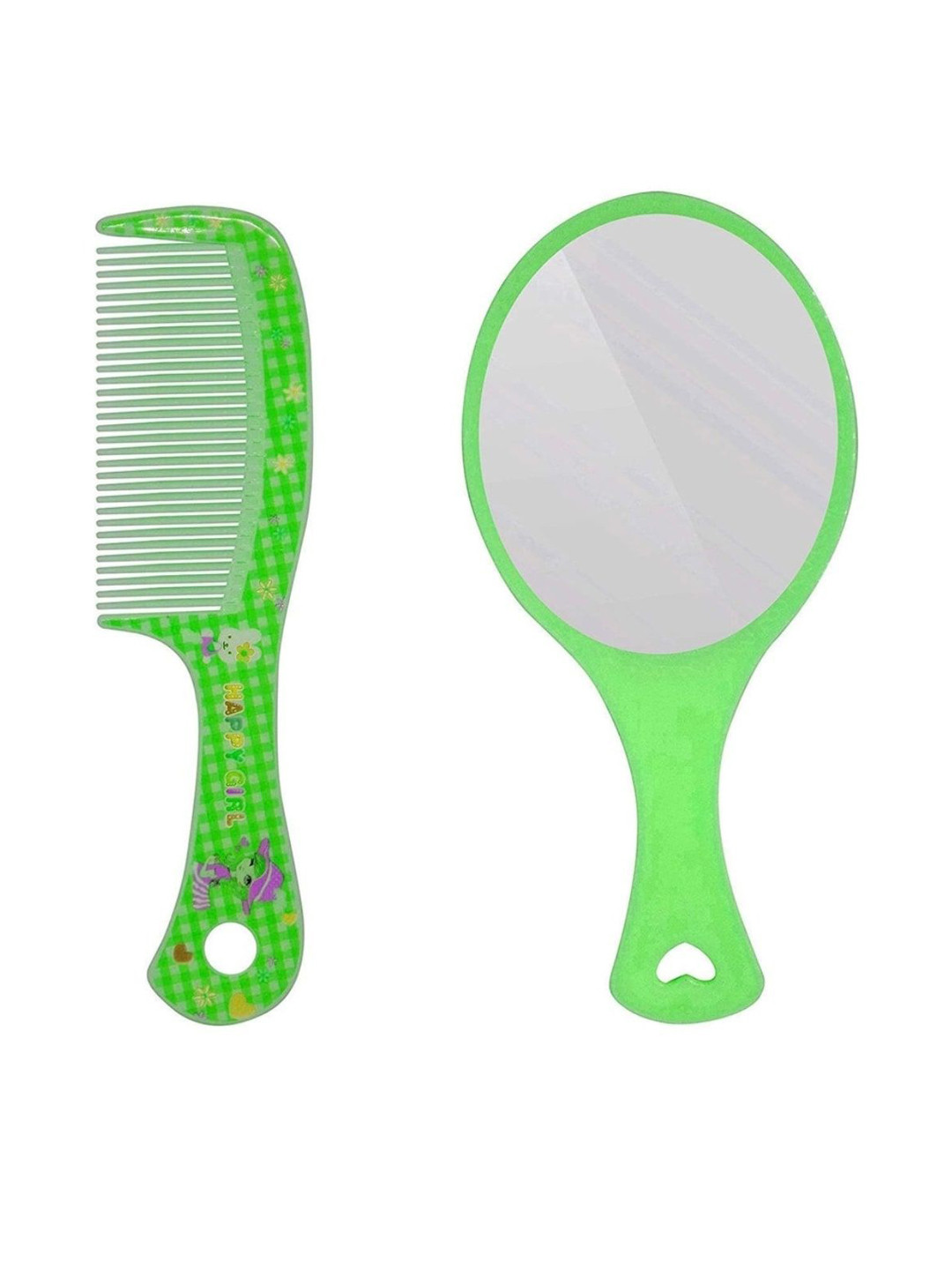 FEELHIGH Set Of 2 Round Mirror With Comb