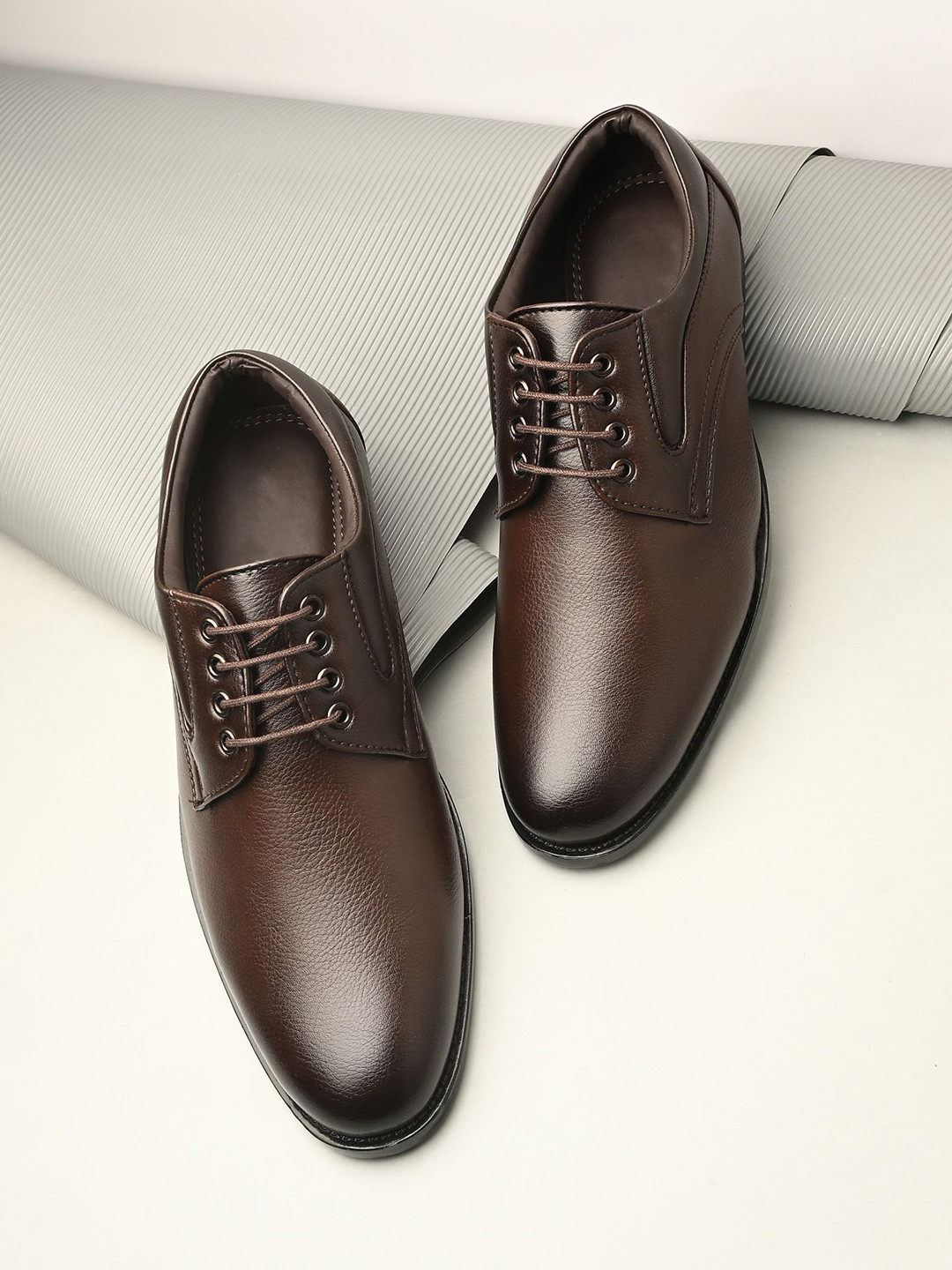 Butello Men Round Toe Lace-Ups Formal Derbys