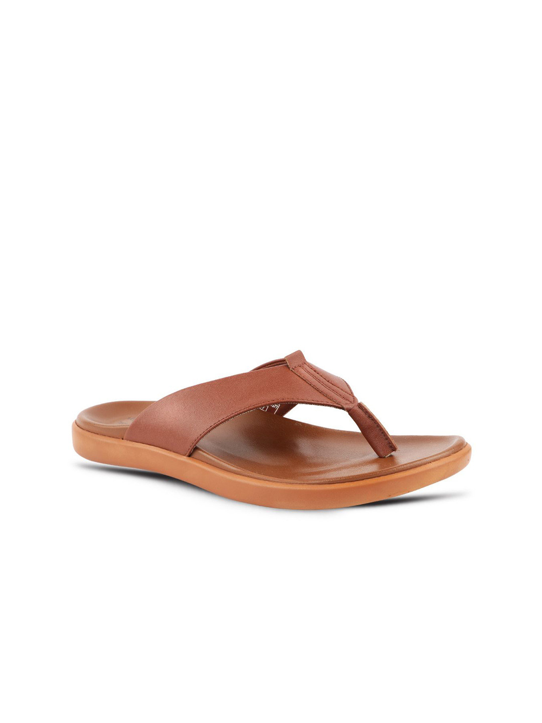 MEDIFEET Men Leather Open Toe T-Strap Flats