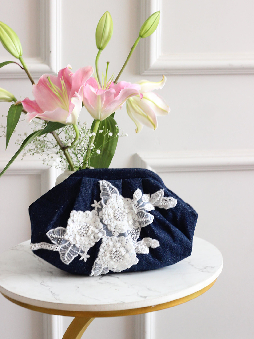 BOXWISH BY BHUMIKA Embellished Purse Clutch