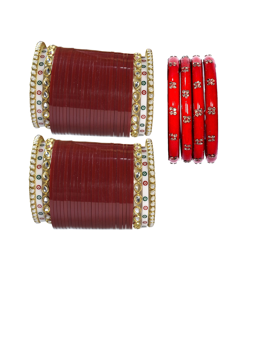 Unique dream Set Of 64 Stone Studded Bangles