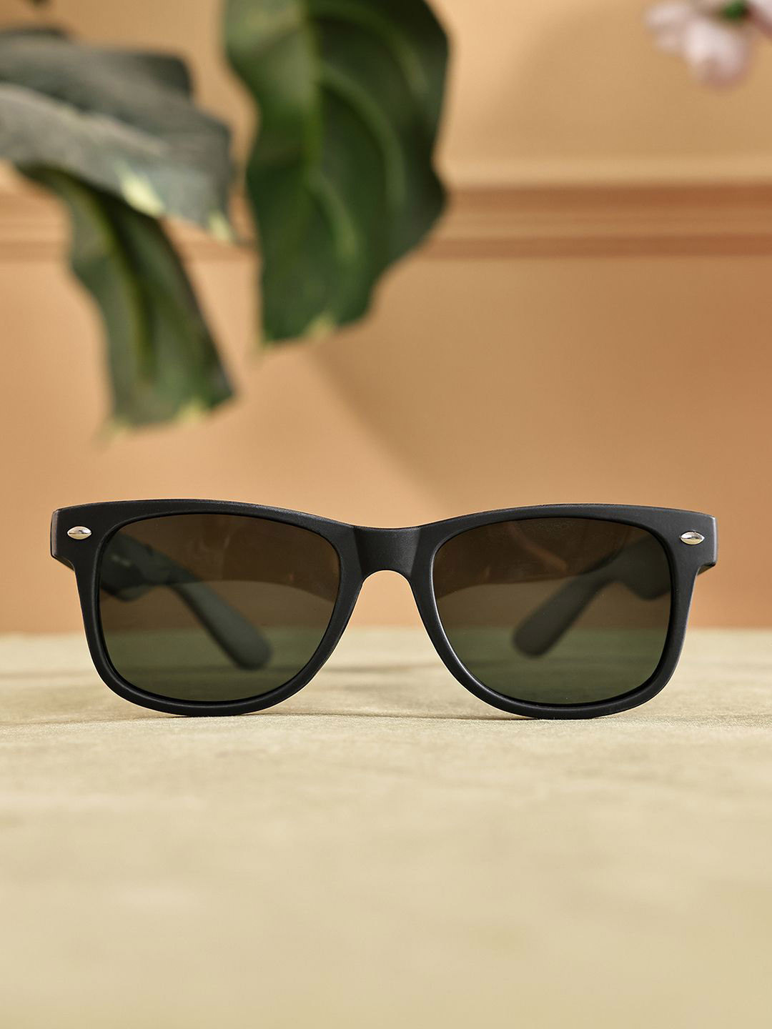 Garry Gobbs Unisex Wayfarer Sunglasses with Polarised and UV Protected SG-S-104-17-Green