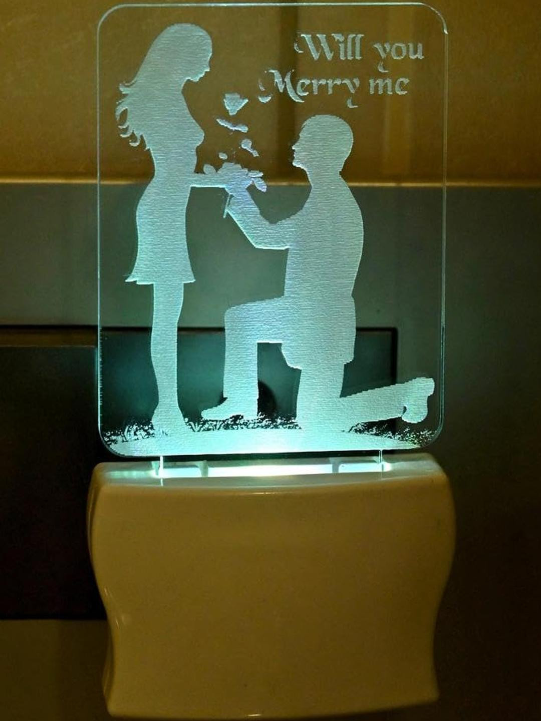 SOMIL  3D Illusion Couple Night Wall Lamp