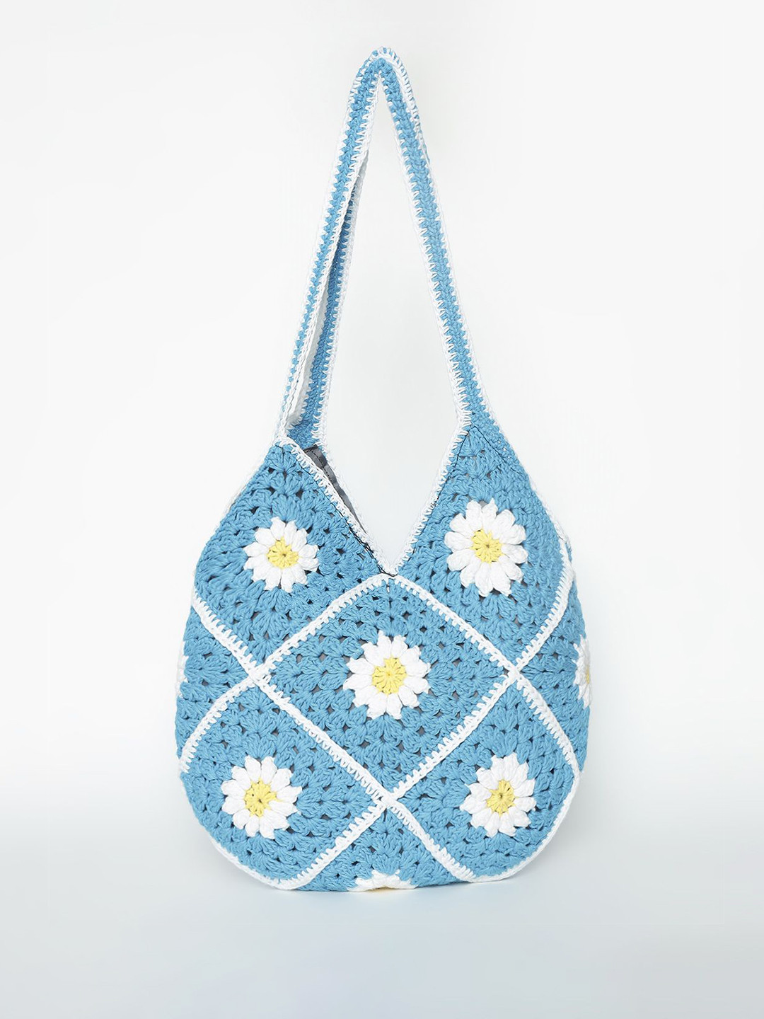 Sugercandy Floral Half Moon Cotton Tote Bag
