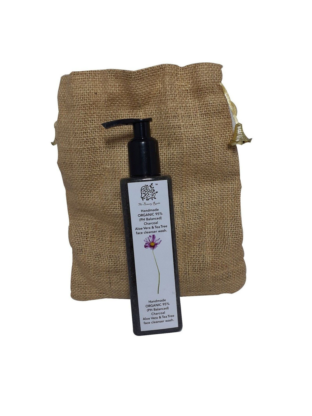 THE BEAUTY ROUTE Charcoal Aloe Vera & Tea Tree Facial Cleanser - 200 g