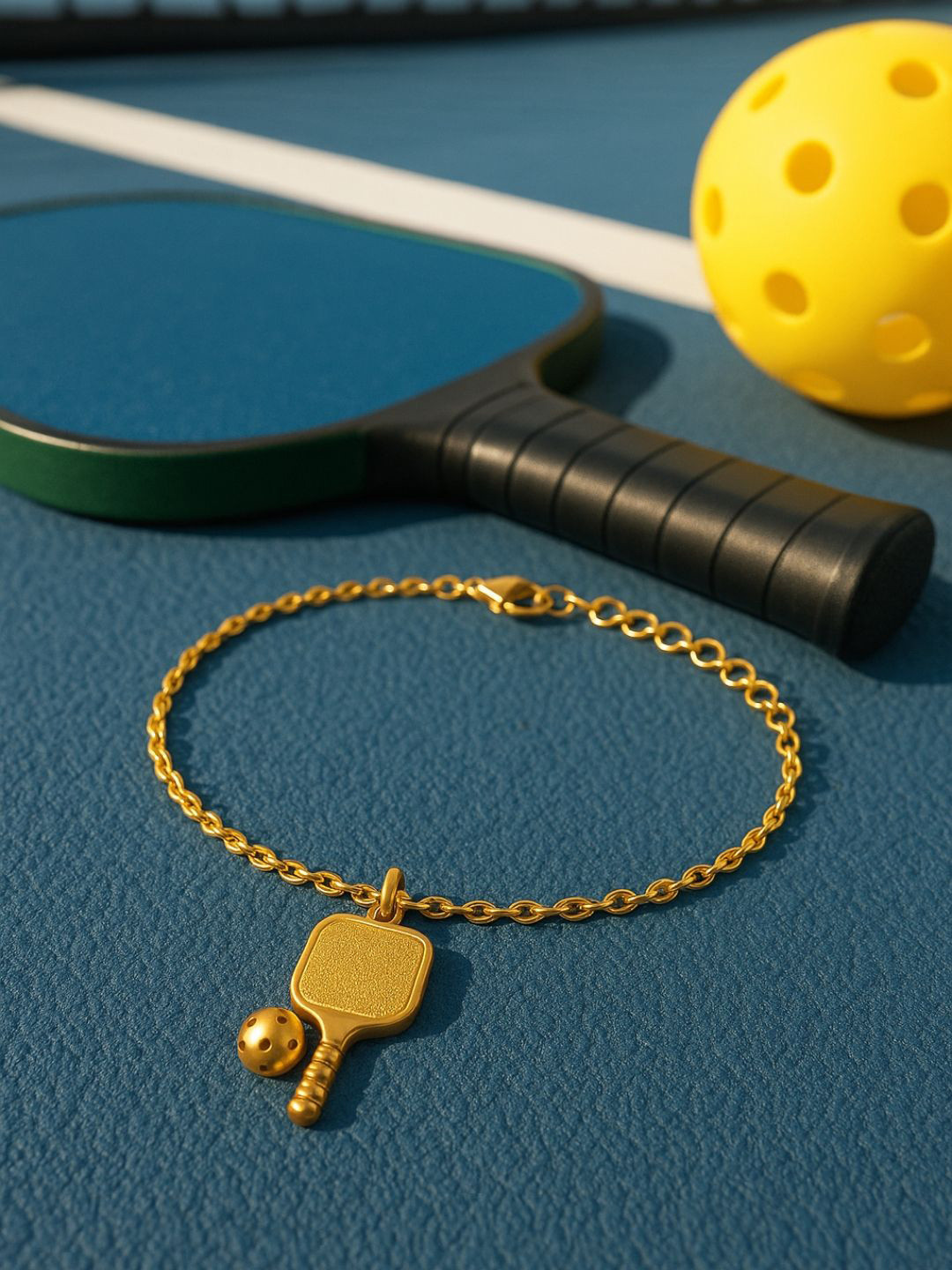 House of Pehr Pickleball Women Gold-Plated Link Bracelet
