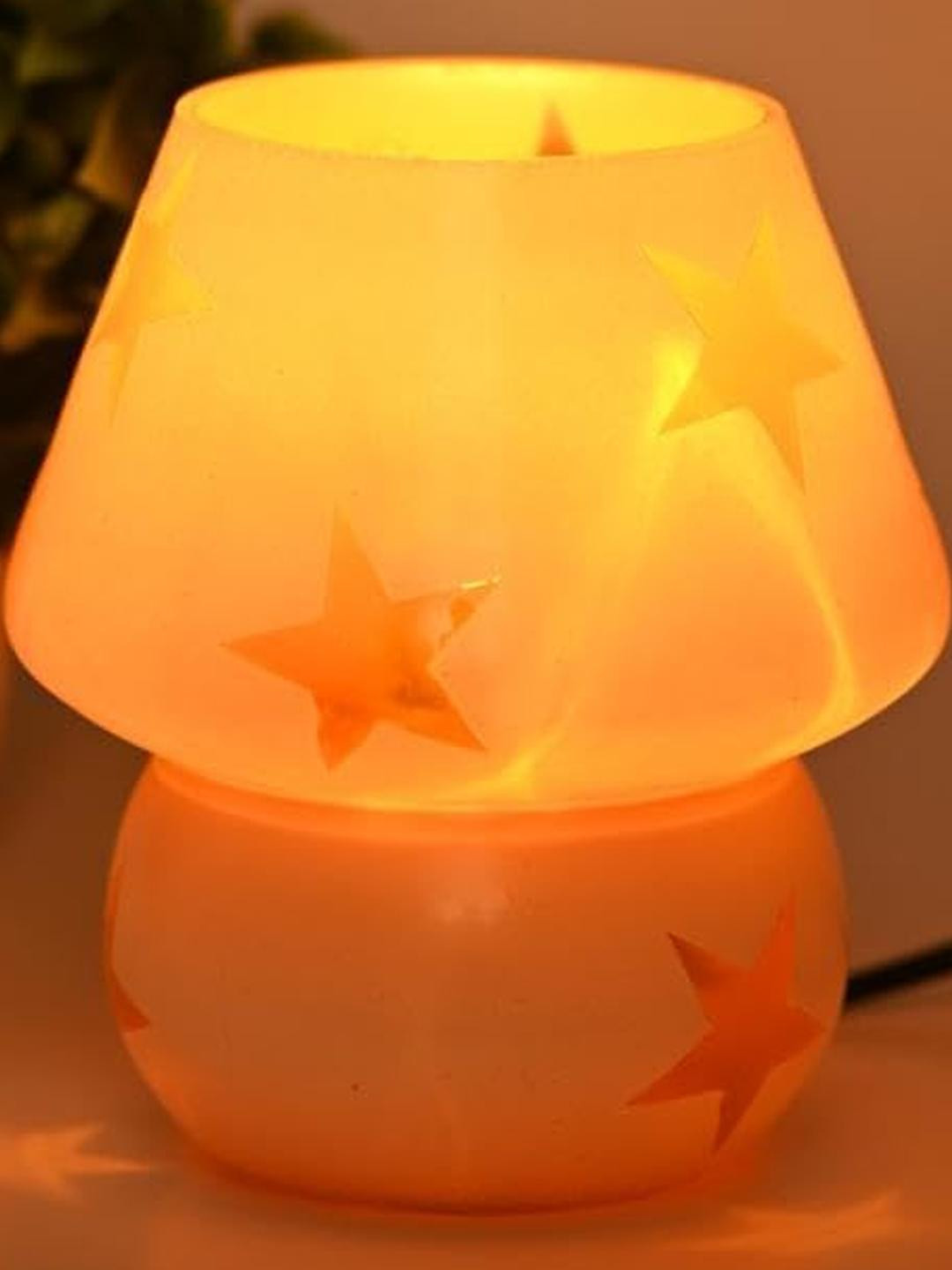 SOMIL Star Pattern Glass Frusturical Shaped Table Lamp