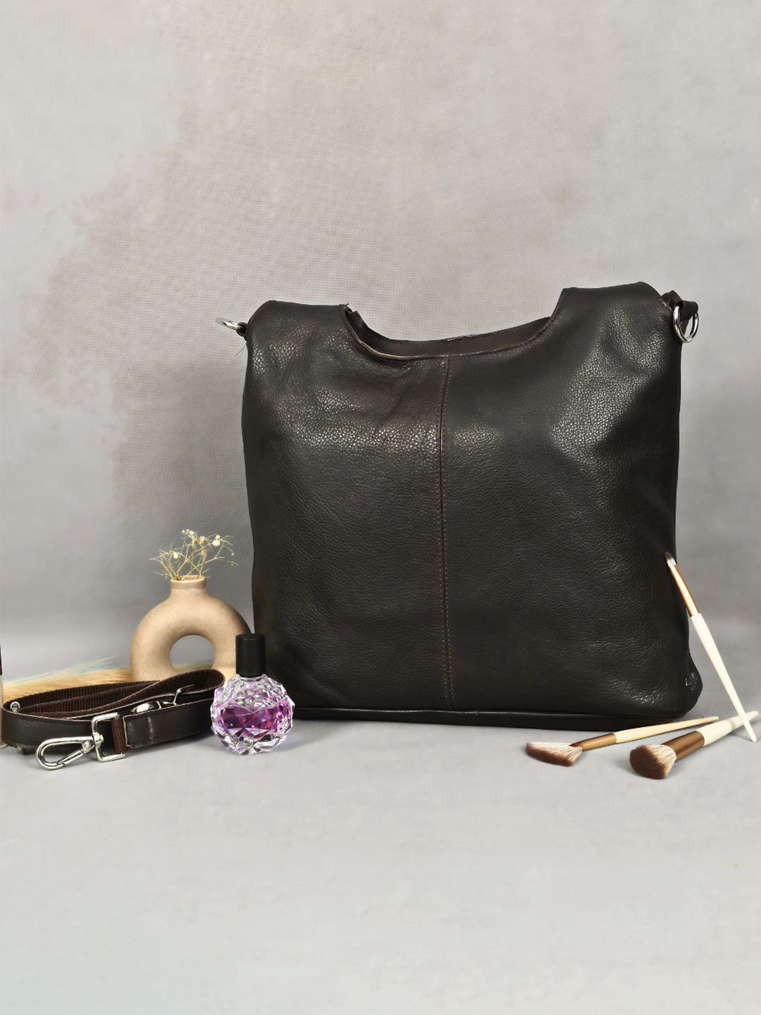 Luxurio Craft Leather Structured Tote Bag