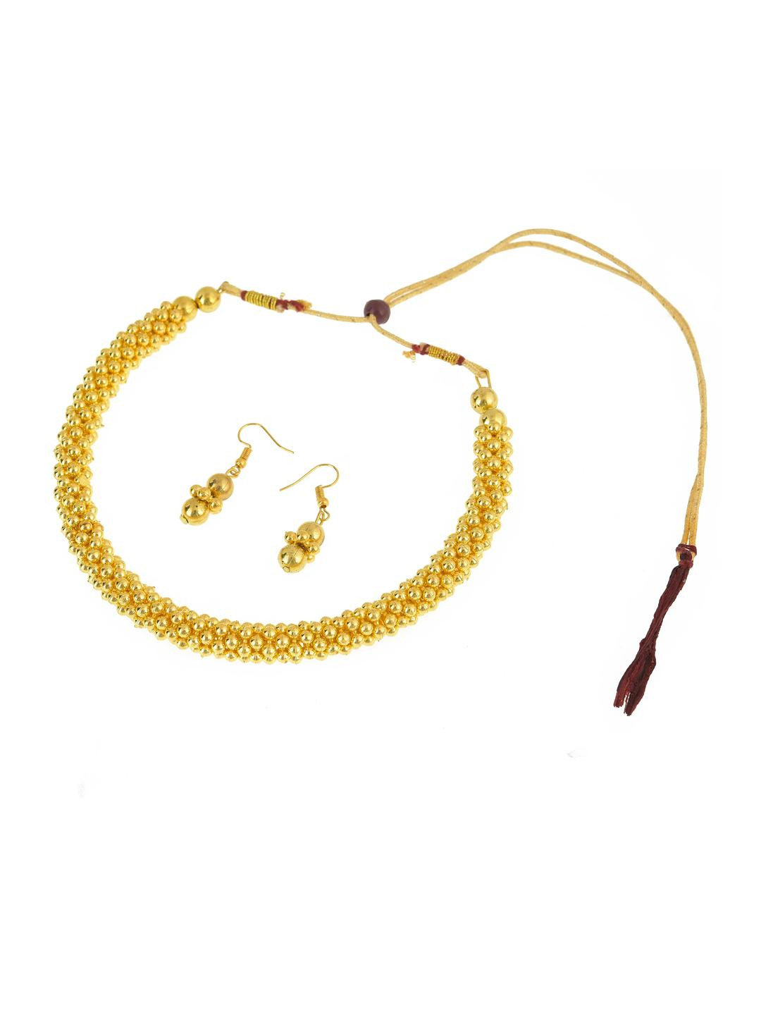 Rozy Styles Gold-Toned Brass Jewellery Set