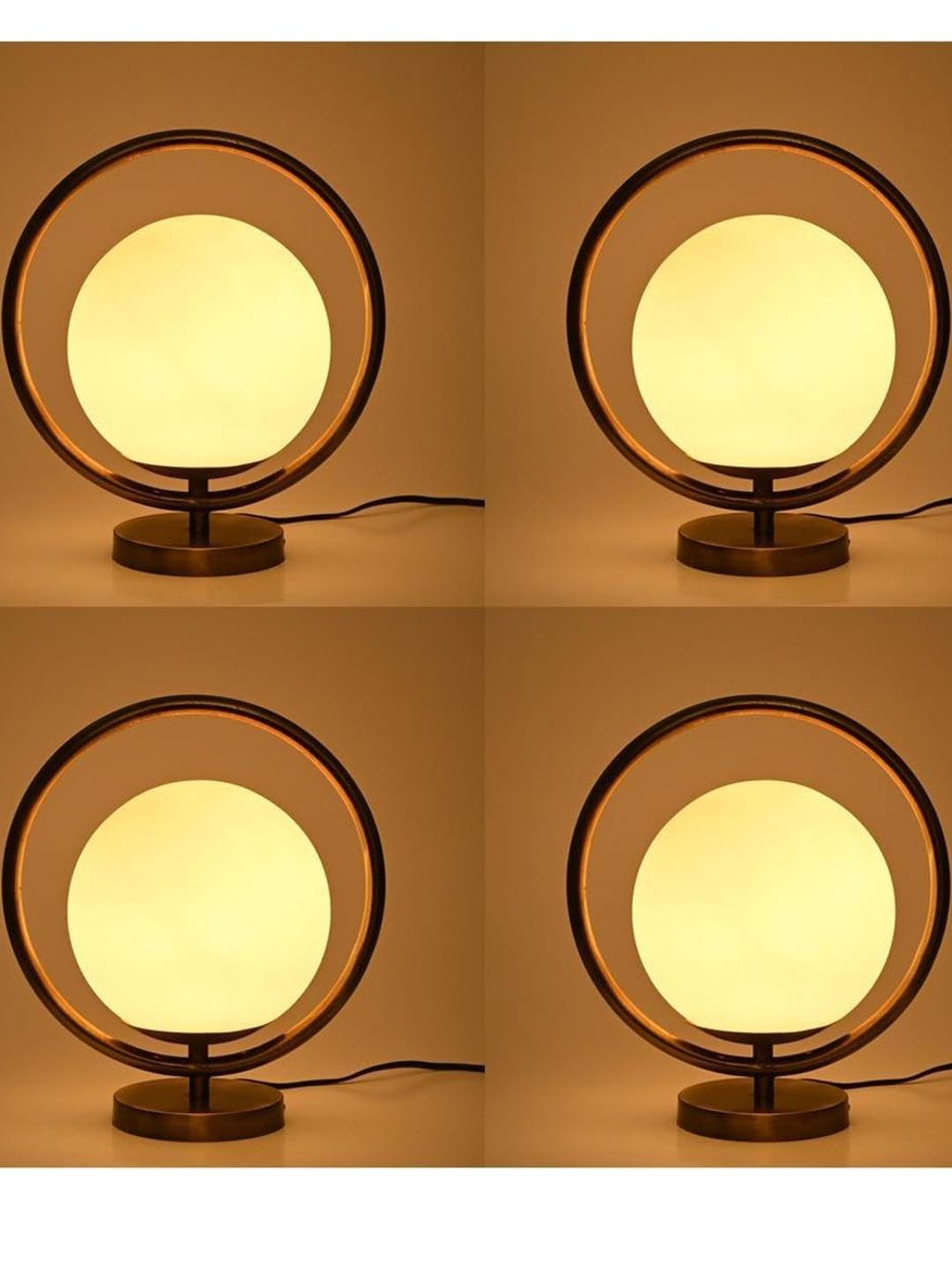 SOMIL White Glass Table Lamp