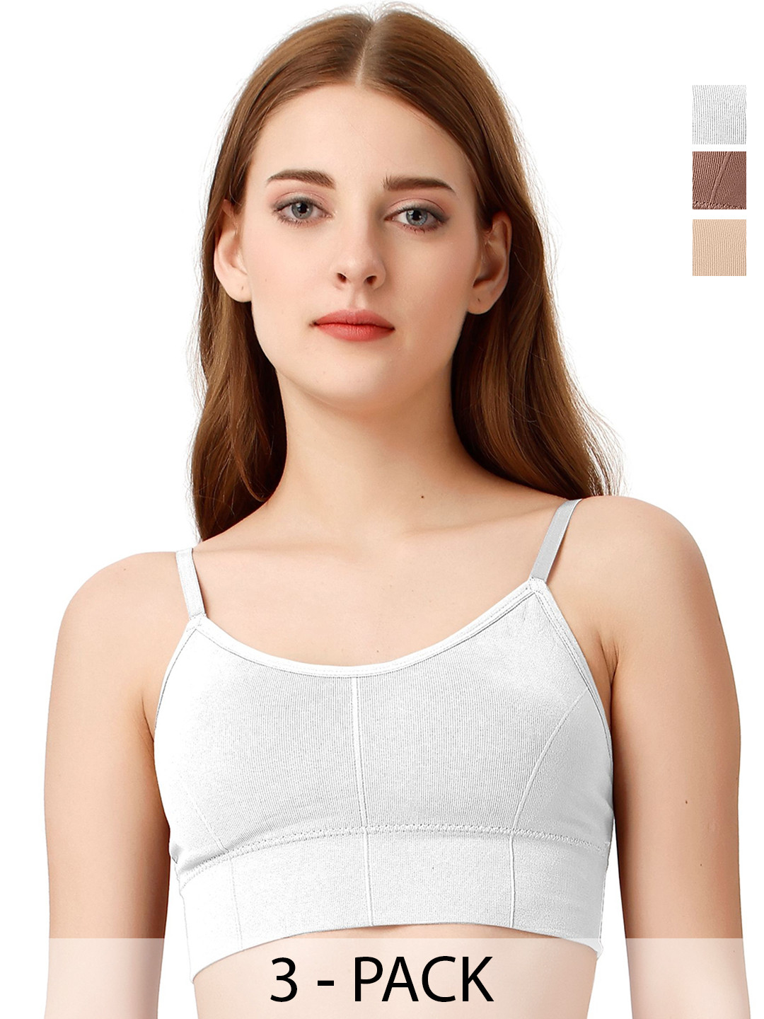 Moda Rapido Pack Of 3 Full Coverage Lightly Padded T-Shirt Bras