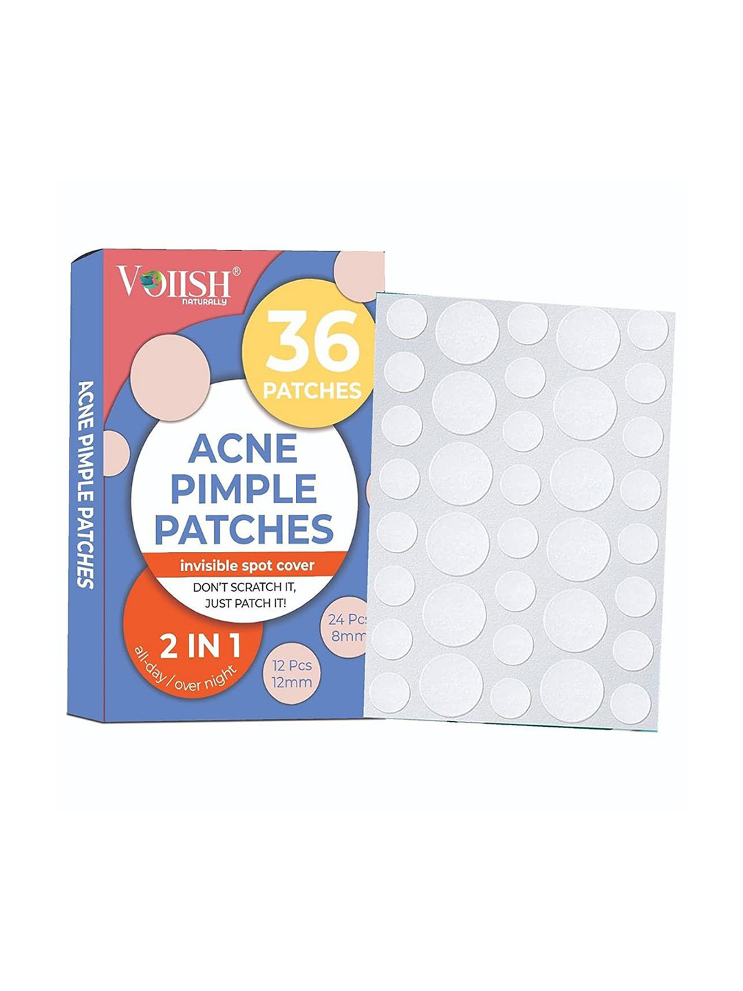 Voiish 2 In 1 Acne Pimple Patches- 36 Patches