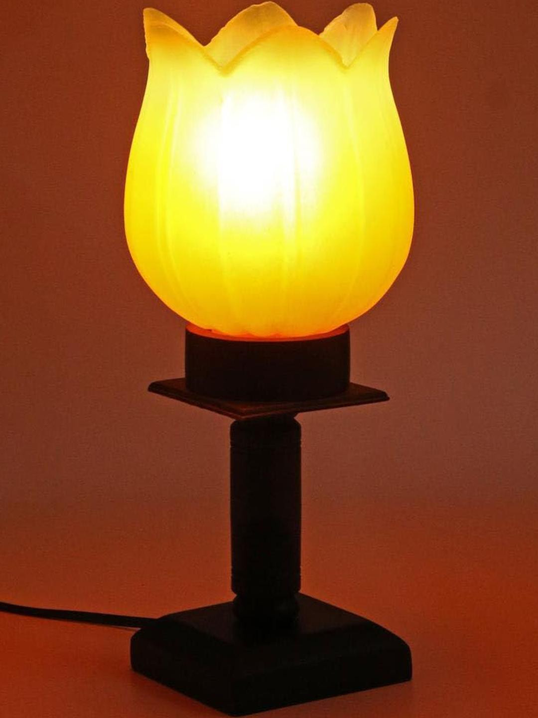 SOMIL Black Glass Table Lamp