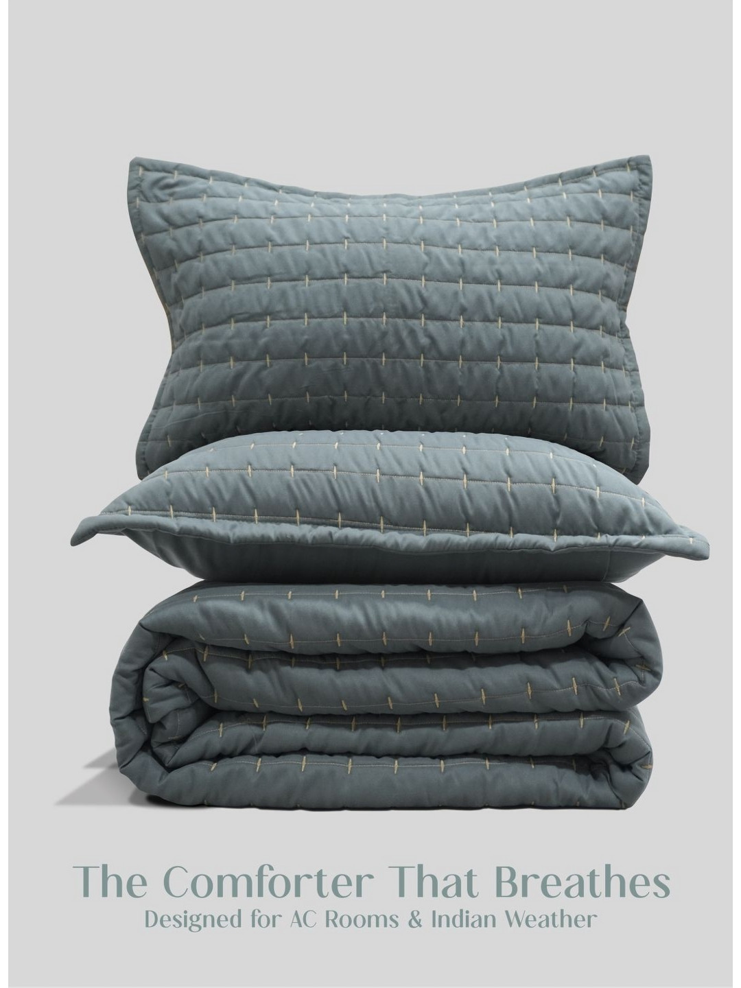 Home Crayons Blue 300 GSM Double Bed Core