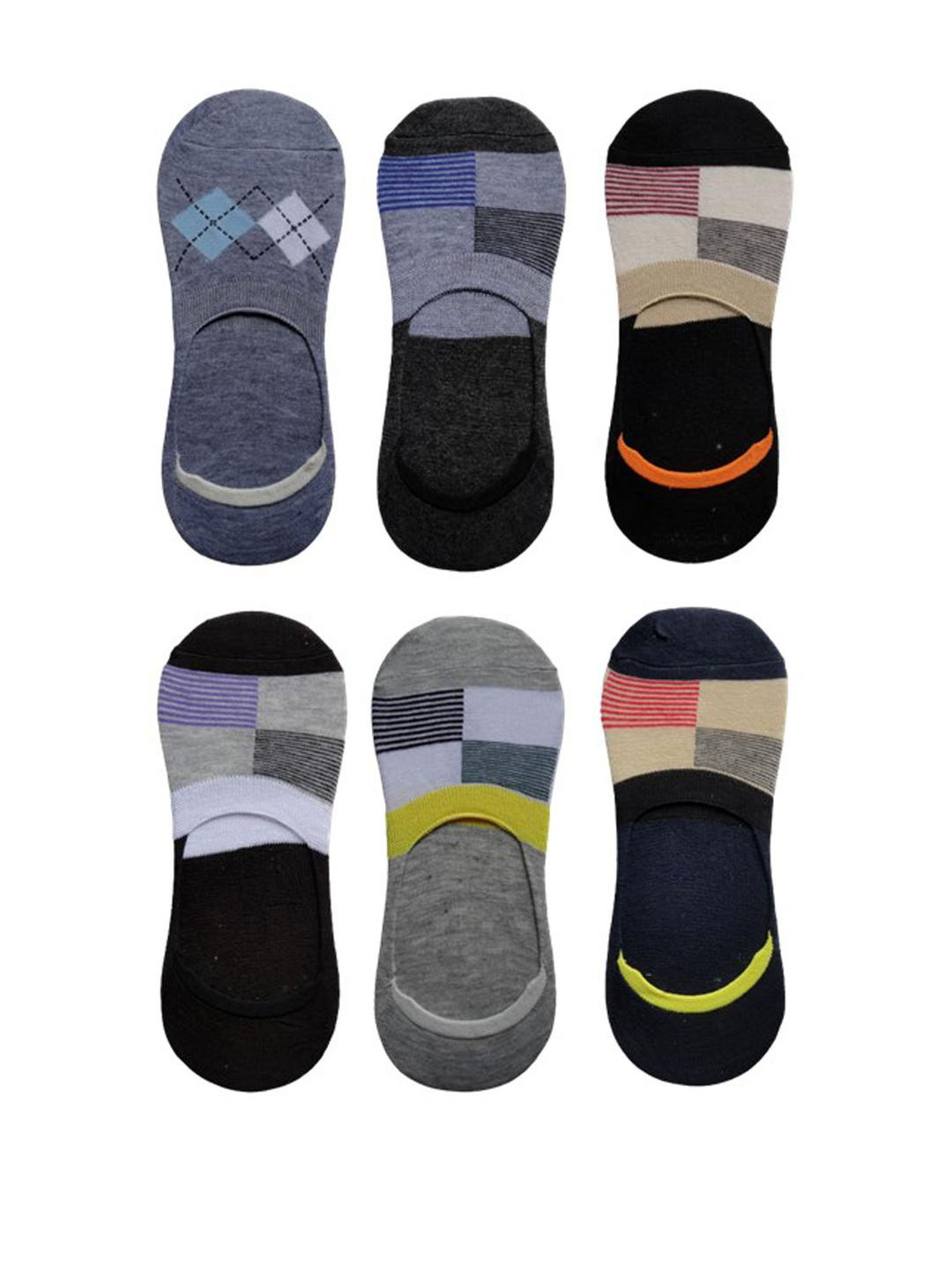 VOICI Pack of 6 No-Show Loafer Socks