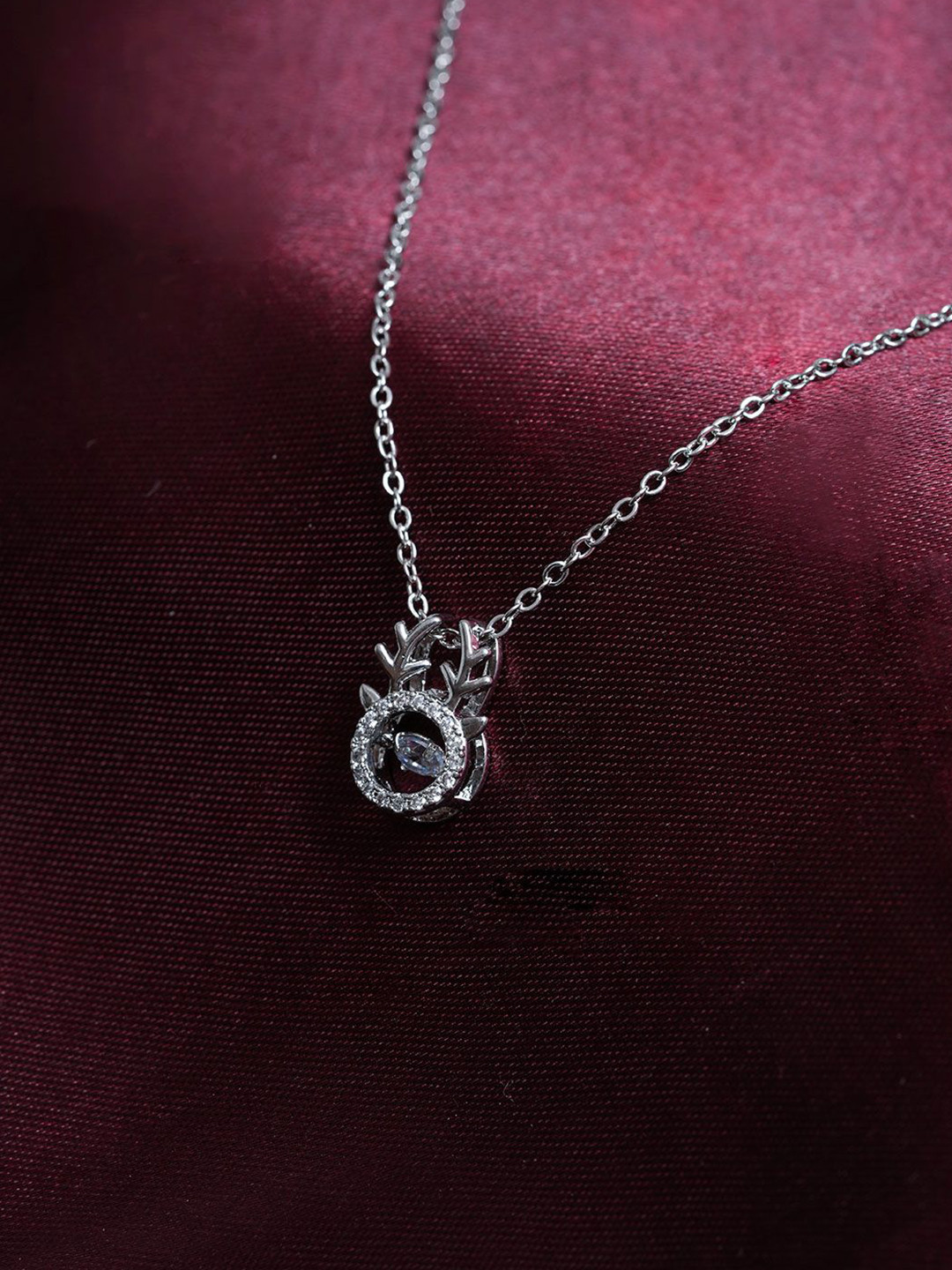 STYOLLO Silver-Plated Circular Pendants with Chains