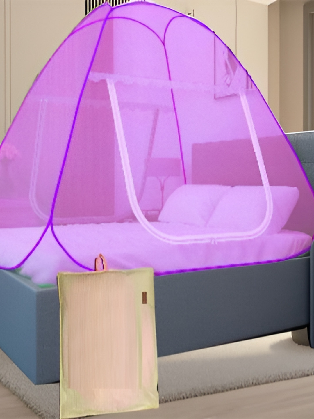 didhiti Pink Queen Size Tent Mosquito Net