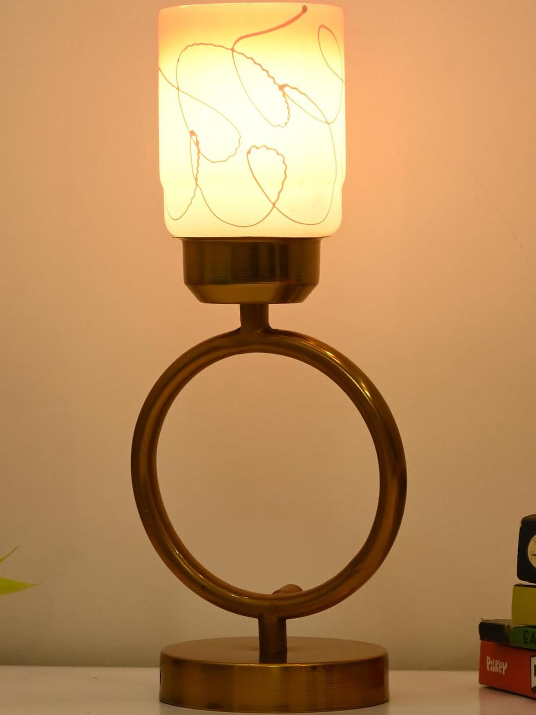 SOMIL Decorative Glass Shade Table Lamp