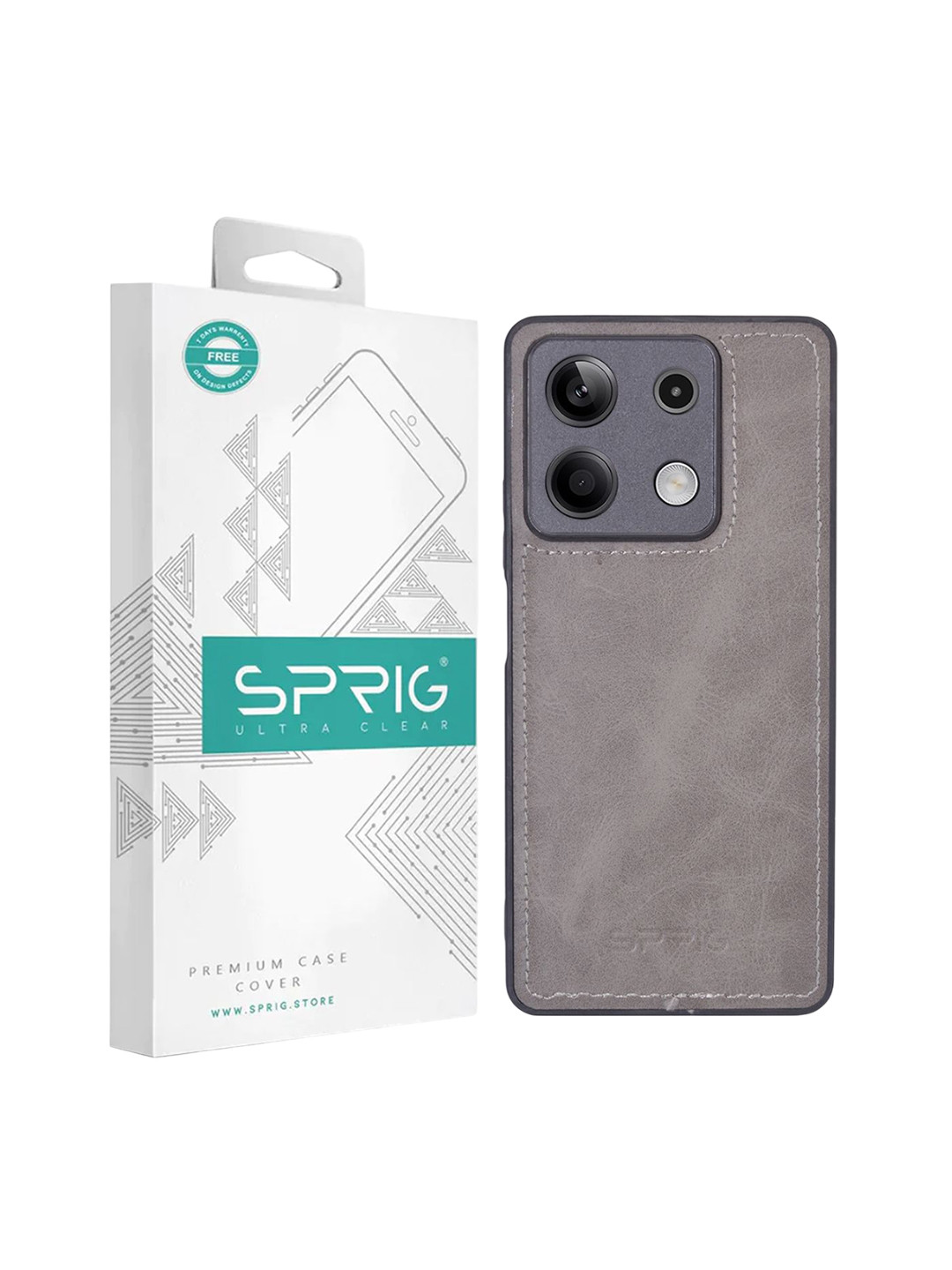 SPRIG Redmi Note 13 5G Matte PU Leather Back Cover