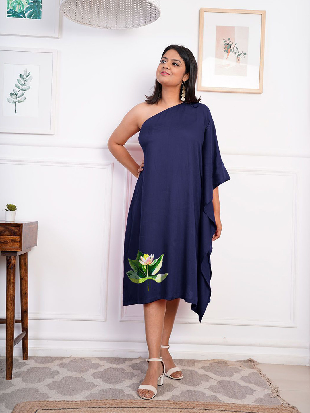 LetsDressUp One Shoulder Kaftan Dress