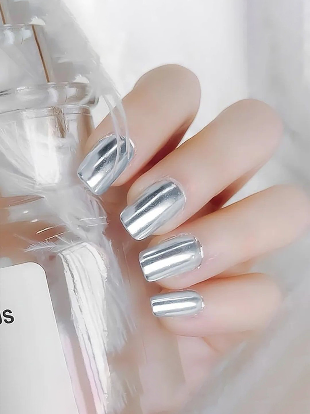 FEELHIGH High Pigmented Nail Chrome Powder - Silver