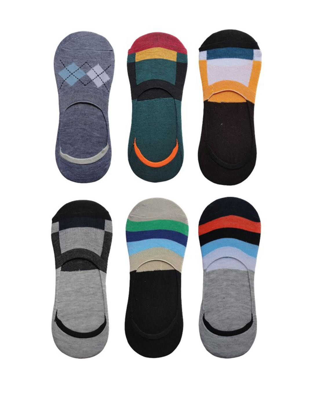 VOICI Pack of 6 No-Show Loafer Socks