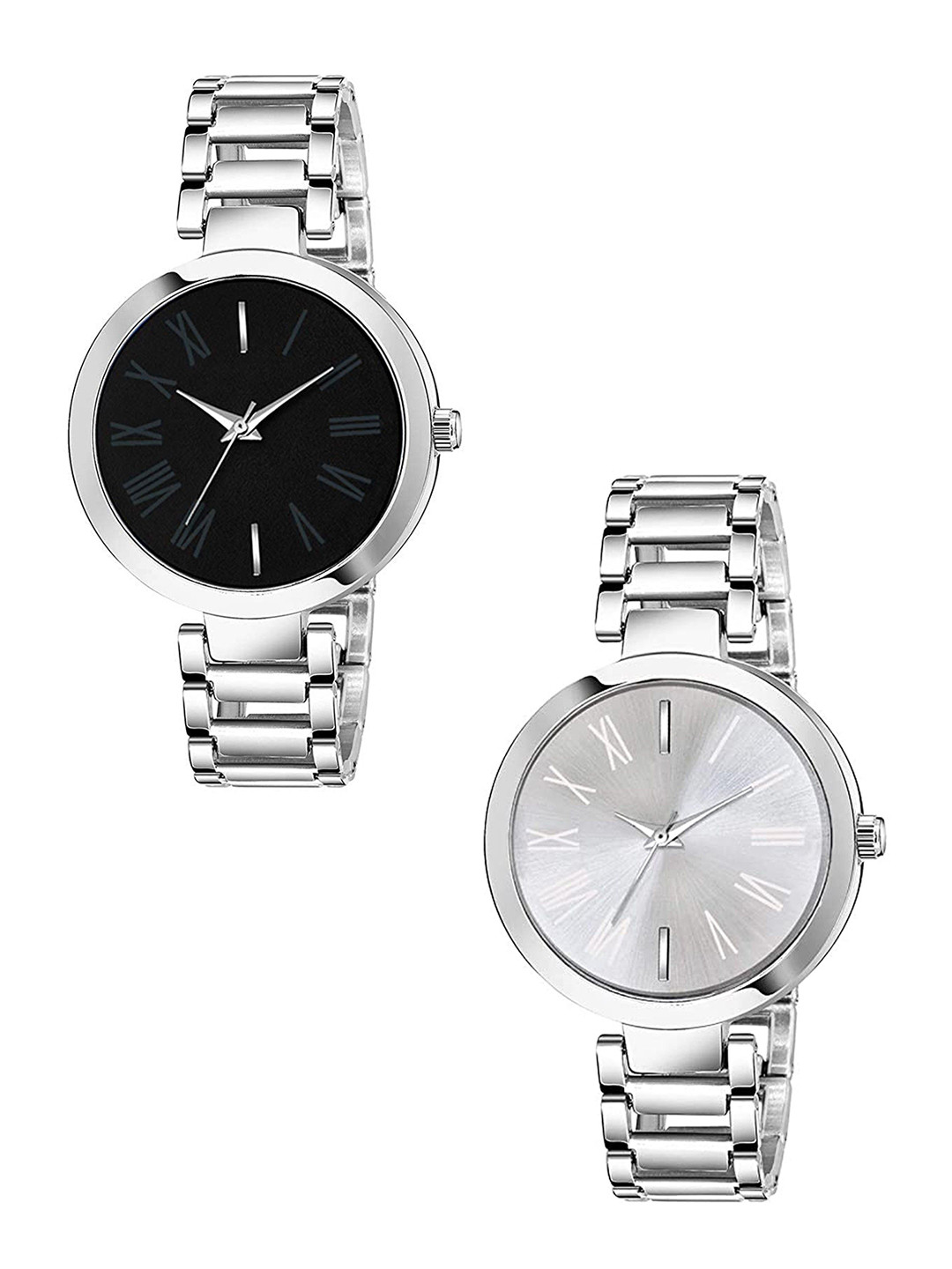 JUST LIKE Unisex Set Of 2 Bracelet Style Straps Analogue Watch WATGHHY5CHE4CMBT