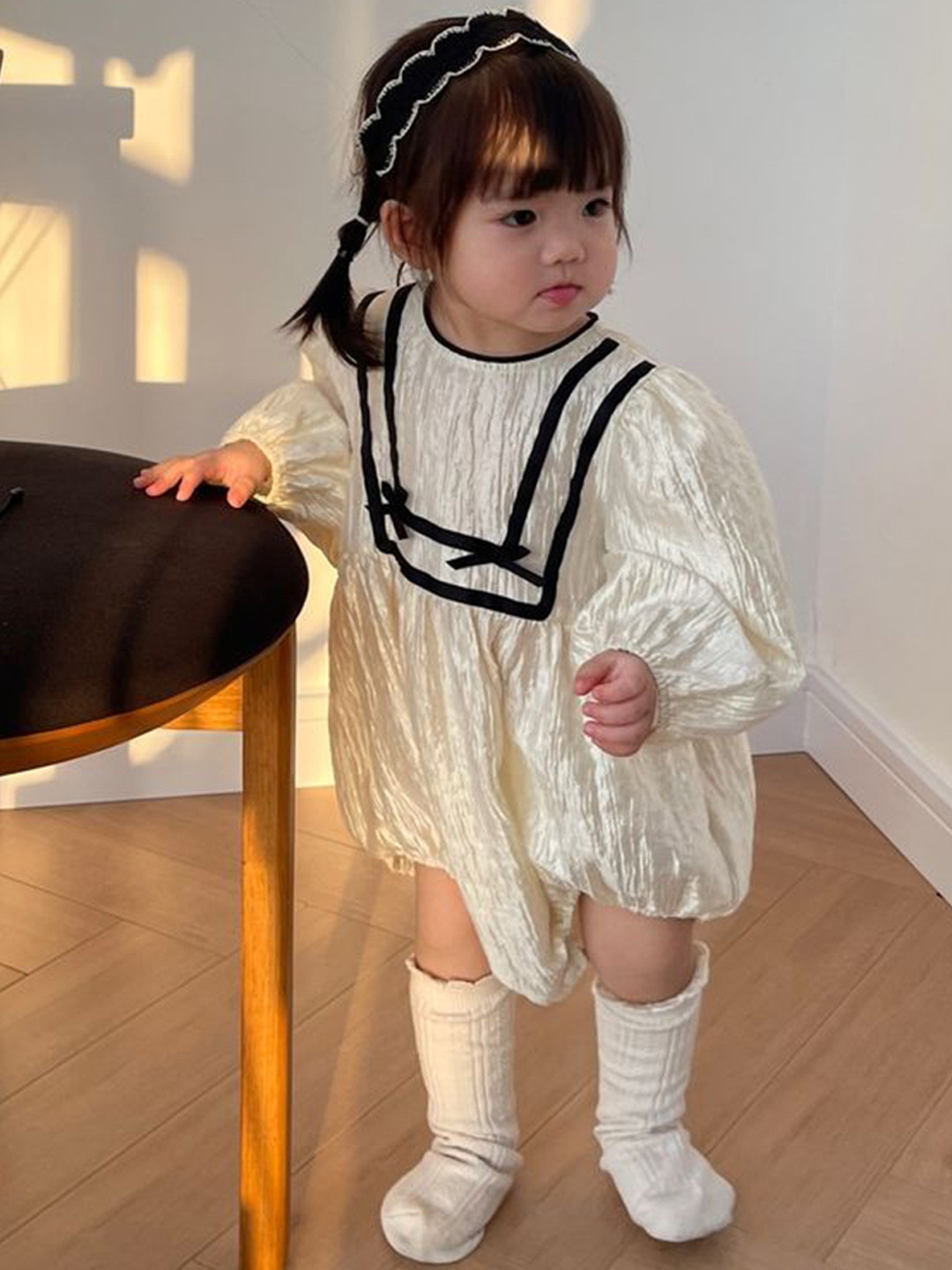 LULU & SKY Girls Textured Bodysuits