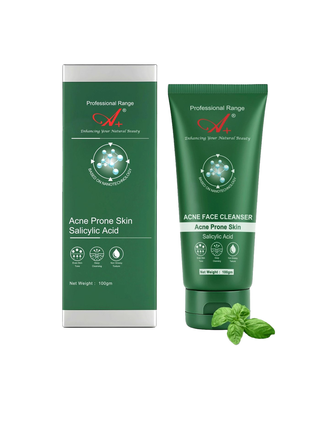 A+ Professional Range Acne Face Cleanser with 0.5% Salicylic Acid - 100 g