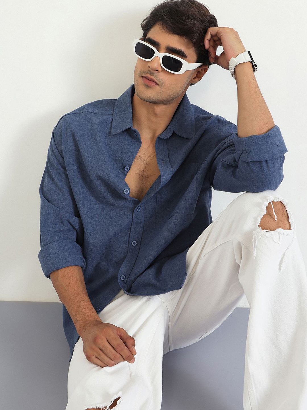 CHIMPAAANZEE Long Sleeves Oversized Fit Shirt