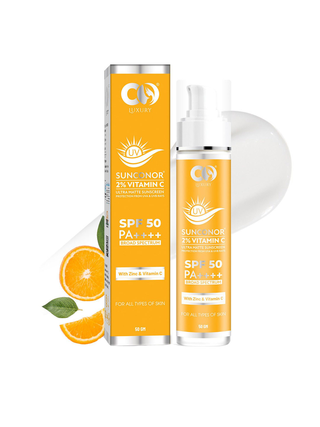 CO Sunconor 2% Vitamin C Ultra Matte Sunscreen- 50 g
