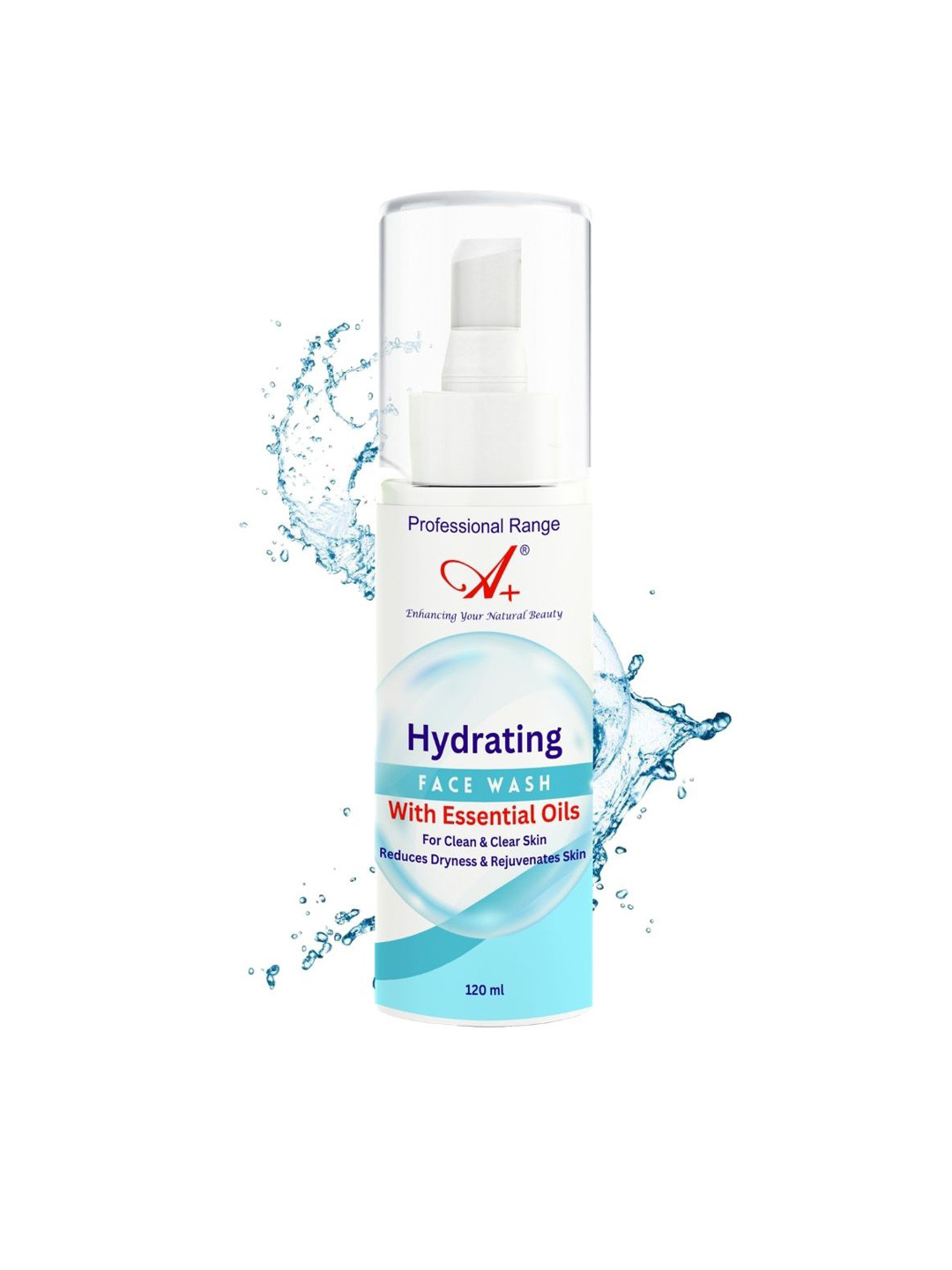 A+ Professional Range Hydrating Face wash Infused With Rose Extract - 120 ml