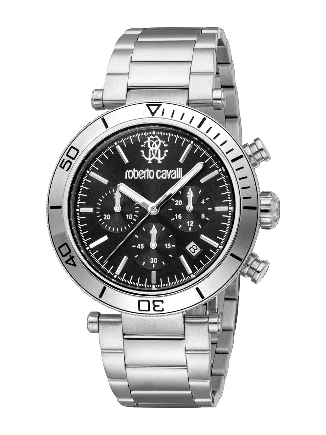 Roberto Cavalli Ritmo Men Stainless Steel Straps Analogue Watch RC5G128M0055