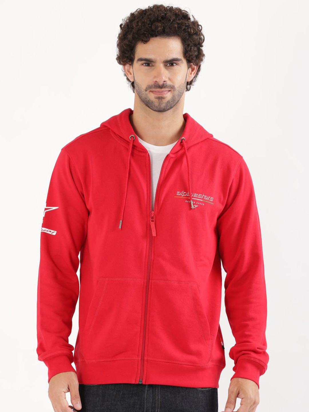 TVS Racing x Alpinestars Men Hooded Pure Cotton Sweatshirt