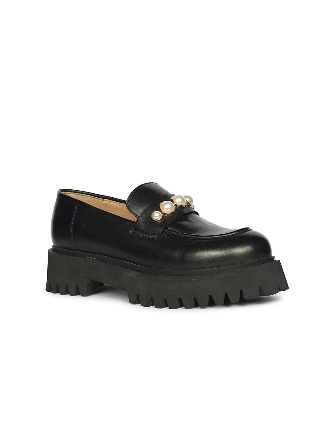 Saint G Leather Cushioned Footbed Block Pumps