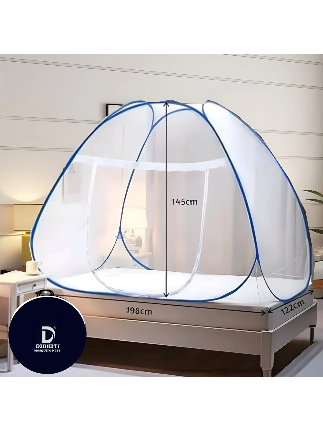 didhiti White & Blue Core Mosquito Net