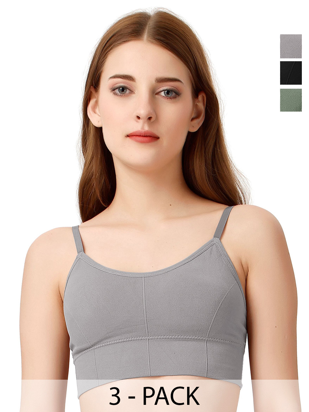 Moda Rapido Pack Of 3 Full Coverage Lightly Padded T-Shirt Bras