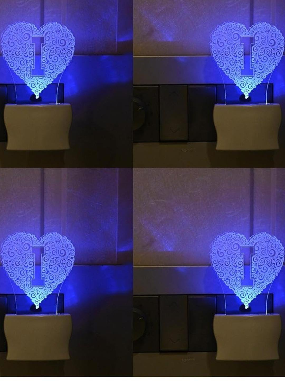 SOMIL  3D Illusion Letter I Night Wall Lamp