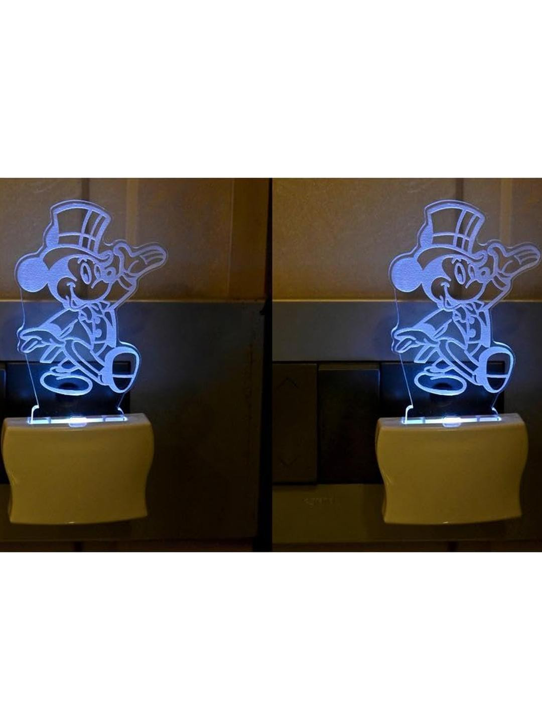 SOMIL  3D Illusion Micky Mouse Night Wall Lamp